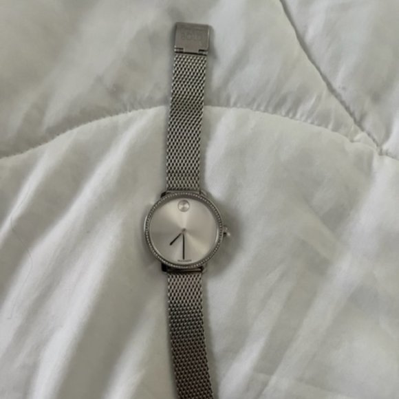 Movado Bold - Crystal Mesh Watch with Silver-Tone Dial - Women's - Picture 1 of 3